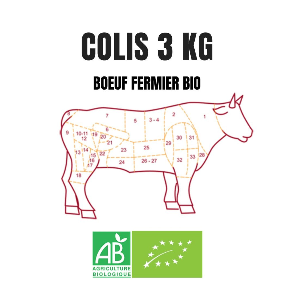 Paket #2 Bio-Rindfleisch 3kg von Ferme BIOTZEKO - La Bastide-Clairence / Basse Navarre - Die Niederlande - FRESKOA STORE