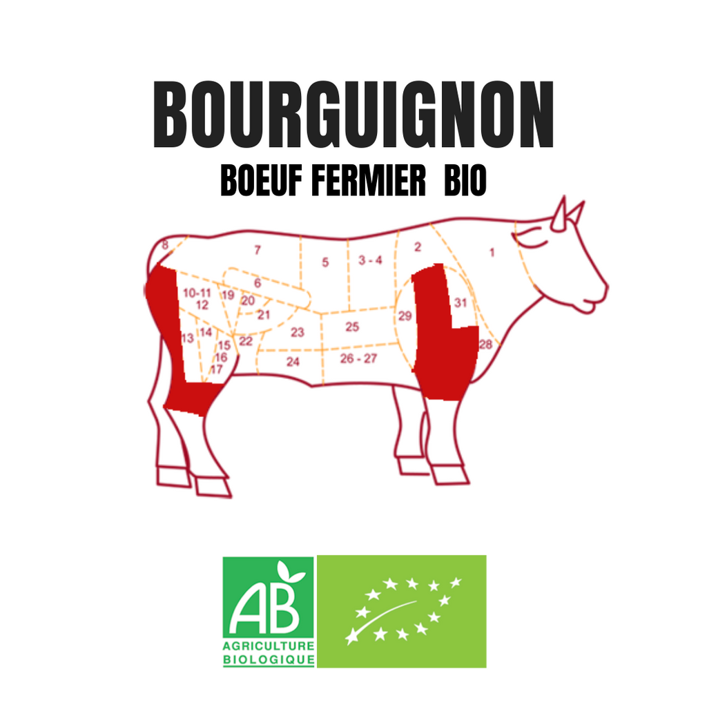Bio-Rindfleisch Bourguignon von Ferme BIOTZEKO - La Bastide-Clairence / Basse Navarre - Die Niederlande - FRESKOA STORE